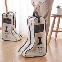 【LZ】﹍  New Fashion Portable High Heel Shoes Storage Bags Organizer Long Riding Rain Boots Dust Proof Travel Shoe Cover Zipper Pouches