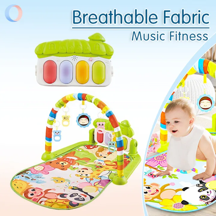 Baby Einstein 4in1 Kickin' Tunes Music and Language Play Gym and Piano Tummy Time Activity Mat