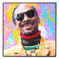 Snoop Doggn #2 สนูป ด็อกก์ แร็พเปอร์ Rapper ฮิปฮอป Hip hop รูปภาพ​ติดผนัง pop art พร้อมกรอบและที่แขวน ฮิปฮอป กรอบรูป แต่งบ้าน ของขวัญ