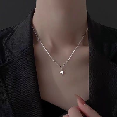 Collar Chain Necklace Asymmetric Necklace Star Necklace Pendant Necklace Student Jewelry Personalized Jewelry