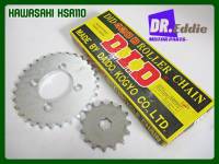 #สเตอร์หน้า+หลัง พร้อมโซ่ KSR110 // KAWASAKI  Front​15T &amp; Rear30 Sprocket+DID Drive Chain 420D-114RB