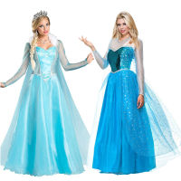 Carnival ฮาโลวีนวันเกิด Party Princess เครื่องแต่งกาย Deluxe แฟชั่น Snow Queen Lace Cape คอสเพลย์แฟนซีปาร์ตี้ Dress