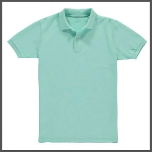 Softex Mint Green Polo Shirt And Round Neck Tshirt Plain Unisex Polo Shirt  With Collar Round