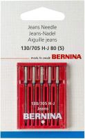 Bernina เข็มเครื่องเย็บผ้าเข็มแบบสากลเสื้อเจอร์ซีย์/กางเกงยีนส์เข็มเย็บปักถักร้อยเข็ม130 705 H