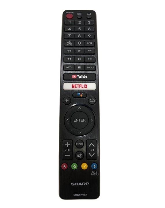 sharp-smart-tv-remote-gb336wjsa-รีโมทสมาร์ททีวี-รองรับฟังก์ชั่นค้นหาด้วยเสียง