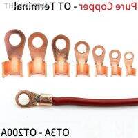 ┋ Tipo OT Fio de cobre Terminal bare nariz Talões boca aberta Crimp Naked Cable Connector Splice 3A 5A 10A 20A 30A 40A 50A 60A 80A 200A