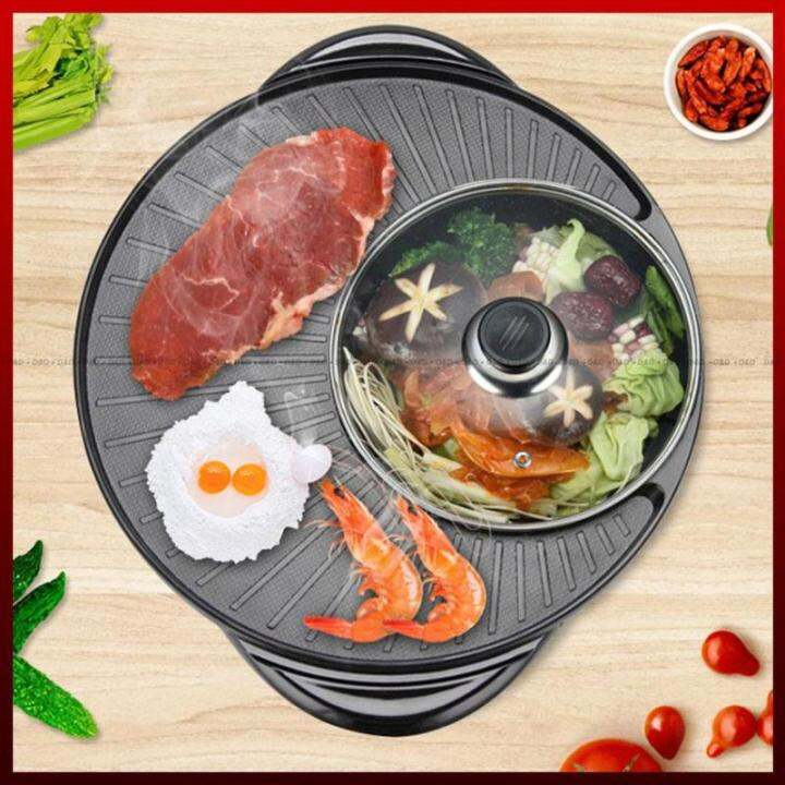 KOREAN Style 2in1 34cm Multifunction Electric Hot Pot and Grill BBQ