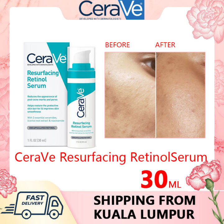 Cerave Retinol Serum For Post Acne Marks And Skin Texture Pore Refining