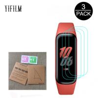 3pcs Unthin Soft TPU HD Clear Protective Film For Samsung Galaxy Fit 2 Fit2 SM-R220 Smart Wristband Full Screen Protector Cover Collars