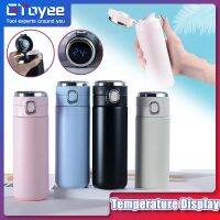 ✔○ 420ml Intelligent Insulation Cup Thermos Bottle Smart LED Temperature Display Leak-proof Vacuum Flask Thermal Mug for Student