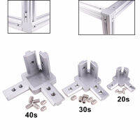 5Pcs Slot L Type 3-Dimensional cket 4040ปกปิด3-Way Corner Connector EU Standard 40 Series อลูมิเนียมโปรไฟล์ Parts