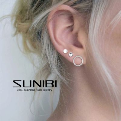 【YP】 SUNIBI 6 Piece Earrings for 3 Pairs Ear Studs Gifts 2022 Trend Jewelry Dropshipping/Wholesale