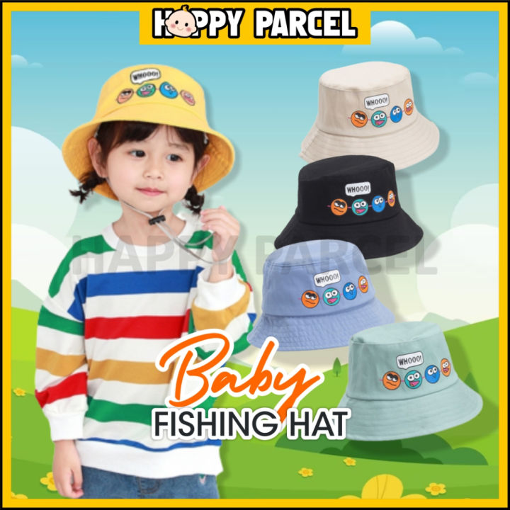 Baby Fishing Hat for Babies Hat Kid Fishing Hat Topi Budak UV Protection Hat  for Kids Topi Bayi Adjustable Hat Babies