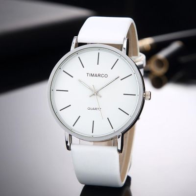 ☊ สไตล์เรียบง่ายนาฬิกาหนังสีขาวผู้หญิงแฟชั่นนาฬิกา Minimalist สุภาพสตรีนาฬิกาข้อมือแบบสบายๆหญิงนาฬิกาควอตซ์ Reloj Mujer 2023