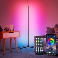 RGB LED Floor Lamp Modern Indoor Lighting Dimmable Wall Corner Light Living Room Bedside Stand Lamp Bluetooth APP Remote Control