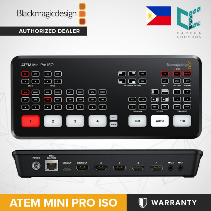 Blackmagic Design ATEM Mini Pro ISO HDMI Live Stream Switcher