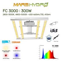 FC Series ไฟปลูกต้นไม้ Mars Hydro FC 3000 ไฟLed Grow Light Full Spectrum Samsung LM301B Osram Hydroponic Greenhouse Grow Light 300 Watt / 4 bars FC3000 Marshydro Cannadude420