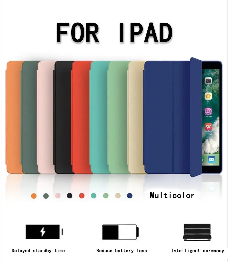 Flip Cover for iPad Mini 1 2 3 4 5 Case Fold Stand Smart Soft TPU Silicone  Case Cover for iPad Mini 4 5 Case 2019 7.9 '' Funda
