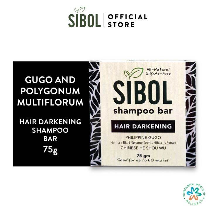 Sibol Hair Darkening Shampoo Bar 75g Lazada PH