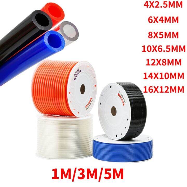 1m/3m/5m Air Tubing Component Polyurethane Air Hose Od 4mm 6mm 8mm 10mm ...