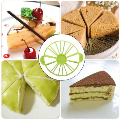 Cake Divider Household Plastic Round 10/12 Pieces Bread Cake Divider Equal Portion Cutter Slice Marker Baking Tool Green