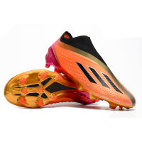 ⚽X ชุดไม่มีเชือกผูกรองเท้าถักกันน้ำ &amp; Quot;Electroplated ด้านล่างคาร์บอนจริง &amp; Quot; รองเท้าฟุตบอล Fg น้ำหนักเบาเป็นพิเศษแผ่นรองคาร์บอนชาย/หญิงเดียวกัน