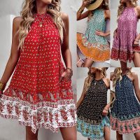 Special Offers Summer New Fashion Boho Dress Female Casual Bohemian Dress Womens Clothes Free Shipping