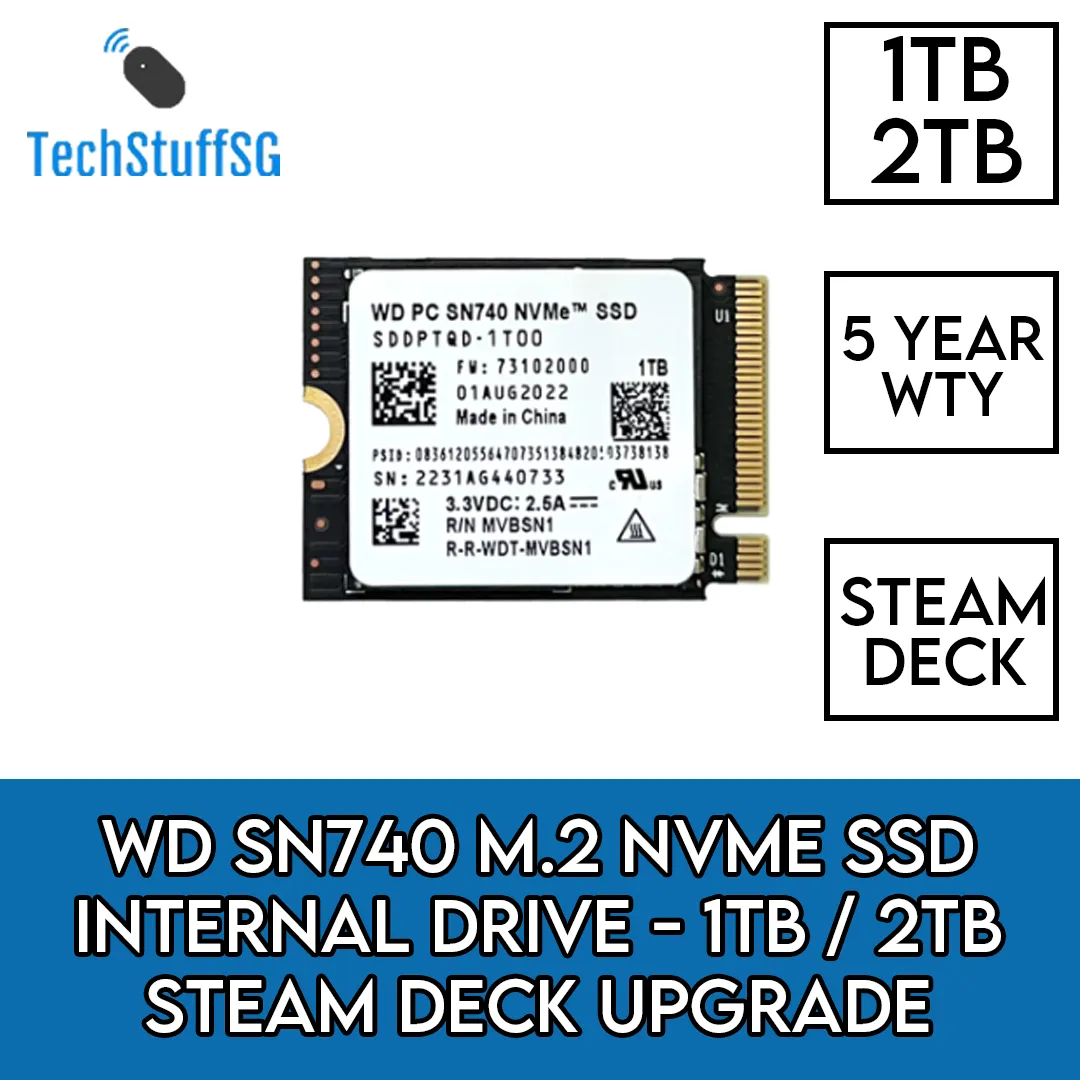 新品]WD SN740 2TB SSD M.2 2230 steamdeck - タブレット