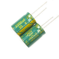 ตัวเก็บประจุแบบอิเล็กโทรไลติกอะลูมิเนียม °C 35V 2200Uf 16X26มม. 105