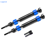 ?【Lowest price】Legend 2pcs Hard STEEL splined CVD แกนหมุนสำหรับ Traxxas 1/10 MAXX