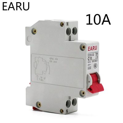 Disjuntor de ar pequeno mcb din 10a com trilho dpn 1p + n  protetor de circuito oem para uso doméstico em miniatura