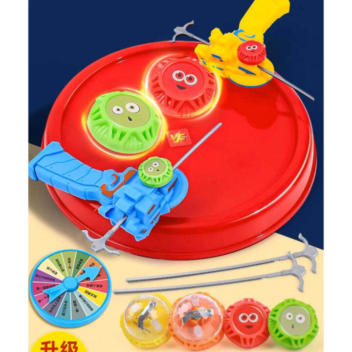 2 Player Disc Desktop Gyro Gasing Spinner Game Fingertip Toy Top Battle