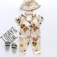 [COD] Furui BE54 a generation of new summer childrens short-sleeved trousers casual fashion baby bear pajamas