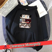 Áo Len Có Mũ In Hình Hoạt Hình Anime Nhật Bản Cho Nam Nữ Áo Hoodie Rộng Cỡ