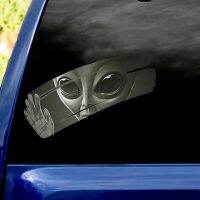 3D Alien Car Cracked Car Decal Sticker  Waterproof Easy Install PVC Vinyl  Home Decoration Decal Decor Party Decals  Emblems