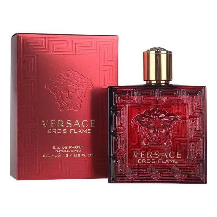 Versace Eros Flame by Eau de Parfum Natural Perfume Spray for Men 100ml ...