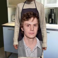 ผ้ากันเปื้อน Evan Peters สำหรับสุภาพสตรีผ้ากันเปื้อนครัว Oxford ผ้าทำความสะอาด Pinafre Home อุปกรณ์ทำอาหารผ้ากันเปื้อน