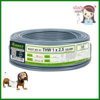 สายไฟ THW IEC01 RANZZ 1x2.5 ตร.มม. 50 ม. สีเทาTHW ELECTRIC WIRE IEC01 RANZZ 1X2.5SQ.MM 50M GREY **สามารถออกใบกำกับภาษีได้ค่ะ**