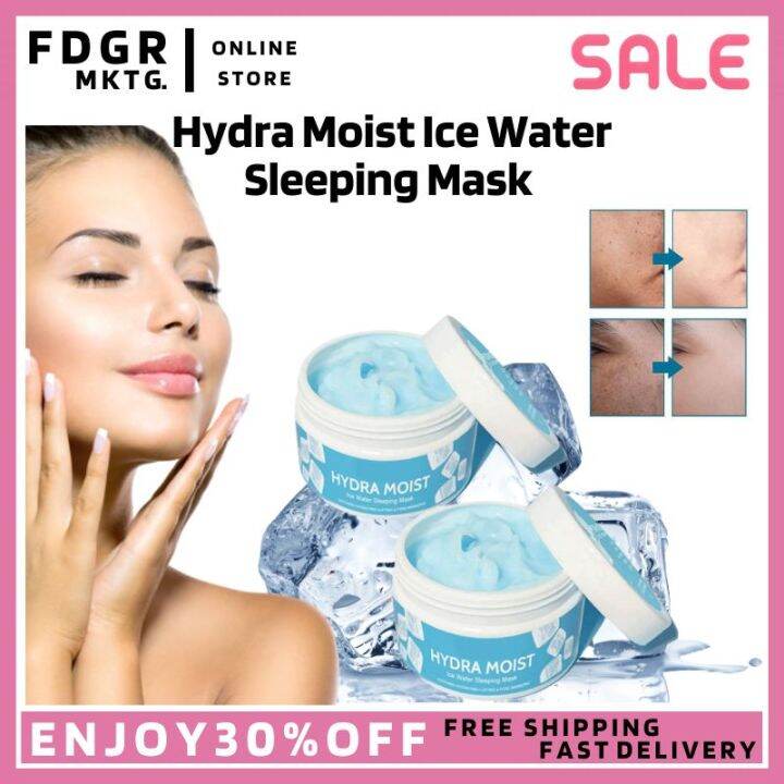 Hydra Moist Ice Water Sleeping Mask Repair Dry Rough Skin Dark Spots ...