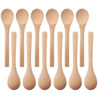 30 Pieces Mini Wooden Spoon Small Soup Spoons Serving Spoons Condiments Spoons Wooden Honey Teaspoon