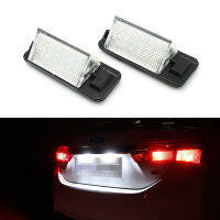 แผ่นหมายเลข2ชิ้นหลอดไฟรถยนต์ LED ป้ายทะเบียนรถไฟสำหรับ BMW E36 1992-1999