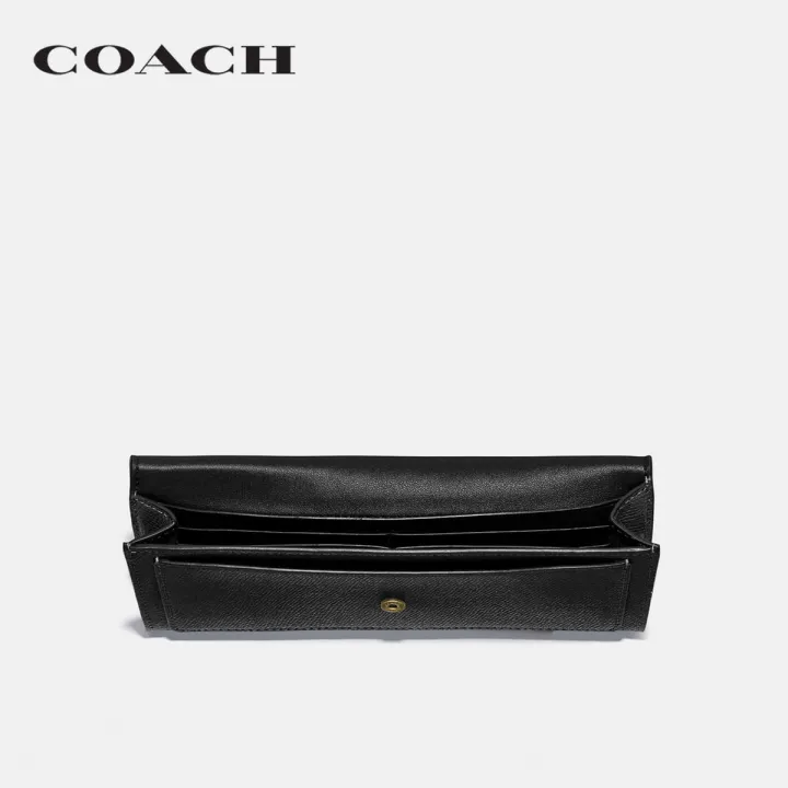coach-กระเป๋าสตางค์ผู้หญิงรุ่น-wyn-soft-wallet-สีดำ-c2326-liblk