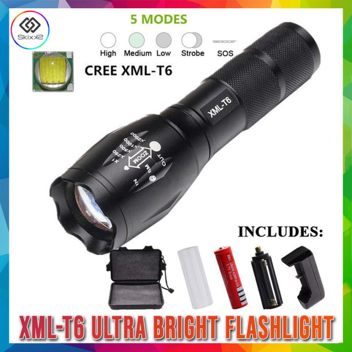 LED-Taschenlampe CREE T6 XML 10W