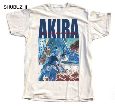 Akira 1988 Natural T-shirt V7 Manga Kotomo Tokyo 100 Cotton T-shirt Men Brand T-shirt Men Summer Cotton T-shirt 100%