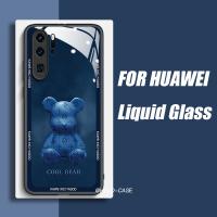 P30โปรเคส P40 Nova7se P50 3D หมีแก้วเคสโทรศัพท์มือถือสำหรับ Mate30pro Mate20Pro Nova9 Nova10Pro