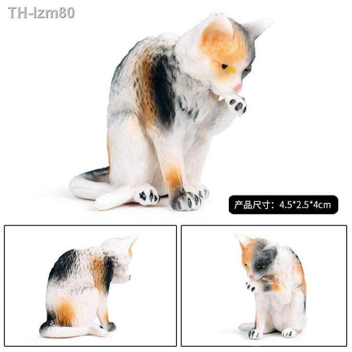 ของขวัญ-solid-animal-world-children-simulation-model-mini-the-cat-toy-furnishing-articles-hands-to-do