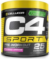 Cellucor Sport Natural Zero (25 Servings) - Pre Workout Powder PreWorkout Energy with 3g Creatine Monohydrate 135mg Caffeine and Beta-Alanine Performance Blend NITRIC OXIDE zero sugar muscle เพิ่มแรง เพิ่มพลัง สร้างกล้าม