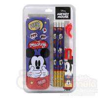 ชุดเครื่องเขียน Mickey Mouse CM-6503 ดินสอ ยางลบ กบเหลา กล่องดินสอ ลาย มิกกี้เมาส์ บรรจุ 8ชิ้น/แพ็ค จำนวน 1แพ็ค พร้อมส่ง