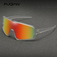 FUQIAN 2023 Fashion Big Sport Sunglasses Men Women Brand Designer Oversized Sun Glasses Unisex Luxury Driving Hiking Goggle