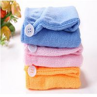 【DT】hot！ 1pcs Microfibre After Shower Hair Drying Wrap Womens Ladys Dry Hat Cap Turban Bathing Tools